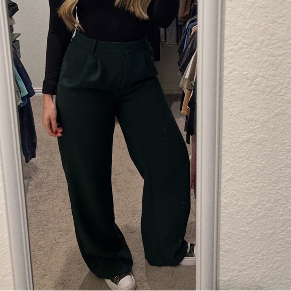 Abercrombie & Fitch Pants - Abercrombie & Fitch Dark Green Tailored Pants